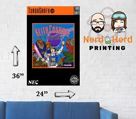 Keith Courage TurboGrafx 16 Cover Wall Poster Multiple Sizes 11x17-24x36