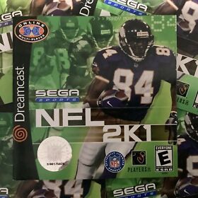 NFL 2K1 SEGA Dreamcast Instruction Manual Only