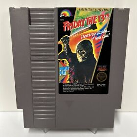 Friday the 13th Nintendo Nes Cleaned & Tested Authentic