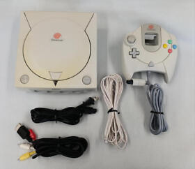SEGA Dreamcast HKT-3000 Console-White, Tested Game Made in JP, Full Accessories
