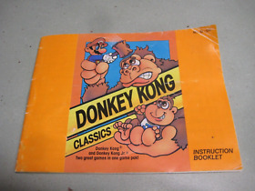 1988 Donkey Kong Classics Nintendo NES Instruction Booklet ONLY No Game