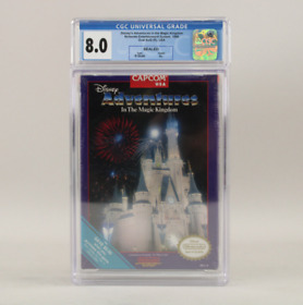 Disney Adventures in the Magic Kingdom Nintendo NES CGC Graded 8.0 A+ VGA Wata