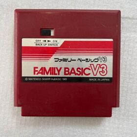 FAMILY BASIC V3 Famicom FC Nintendo Japan Action Adventure Battle Shooter Game
