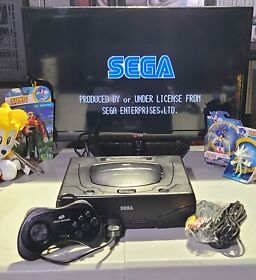 Sega Saturn Console with OEM Controller, BLACK MK-80000A NTSC NEW LASER!