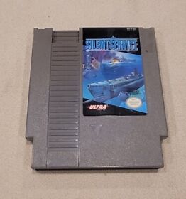 Silent Service (Nintendo NES) Cartridge Only. Cleaned p Tested and works. 