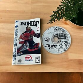 NHL 97 (Sega Saturn, 1996) Disc And Manual Only
