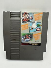 NES Super Mario Bros.  Duck Hunt World Class Track Meet Nintendo UNTESTED