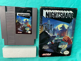 Nightshade (Nintendo NES 1990) Authentic Box & Cartridge RETRO CLASSIC