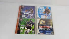 Sega Dreamcast Bundle Lot OF 4 Games - NFL 2K1, NBA 2K1 + 2K, Fighting Force 2