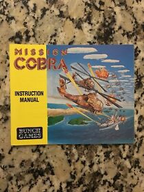 Mission Cobra Nintendo NES Instruction Manual Booklet NOS