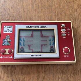 Nintendo Game Watch MARIO'S CEMENT FACTORY Mario Cement Factory 1983 Retro Game
