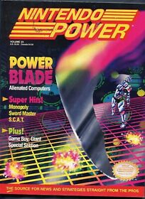 1991 Nintendo Power Magazine Vol. #23 April Featuring NES Game Power Blade Nice