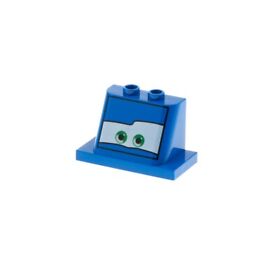1x LEGO Windshield Blue Eyes Green Cars Ivan 9479 crs090 93598pb07