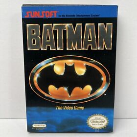 BATMAN - The Video Game (Nintendo NES, 1990) Authentic - Complete CIB - TESTED !