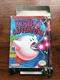 Kirby's Adventure Kirby Kirbys Adventures Nintendo NES Empty Box Only 