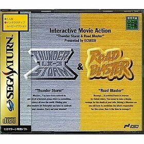 Sega Saturn Thunder Storm & Road Blaster Bandai T-20701G SS Used [Japan Import]
