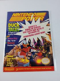 Nintendo Power Magazine 1989 Ducktales System Promo Inserto NES SNES Mario RARO