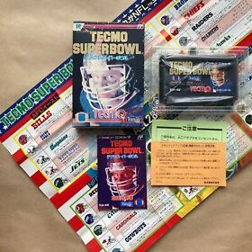 TECMO SUPER BOWL NFL Famicom FC Nintendo Japan VG Boxed Tested No.1