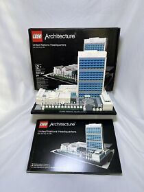LEGO ARCHITECTURE: United Nations Headquarters (21018) With Instructions And Box