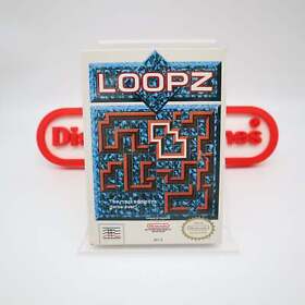 NES Nintendo Game LOOPZ / LOOPS - NEW & Factory Sealed with Authentic H-Seam!