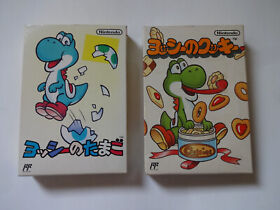 Yoshi No Tamago Egg & Yossy No Cookie Set Nintendo Famicom NES w/Box From Japan