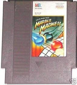 NES NINTENDO ENTERTAINMENT SYSTEM GAME MILTON BRADLEY MARBLE MADNESS