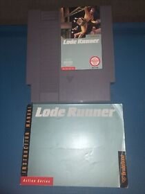 Lode Runner (5-screw) w/Manual NES (Nintendo) Tested
