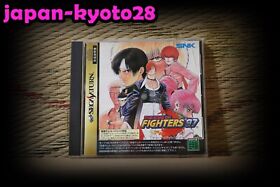 King of Fighters 97 no back cover ver Sega Saturn SS Japan  Good Condition