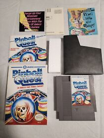 Pinball Quest Nintendo NES Complete CIB Near Mint Condition Authentic