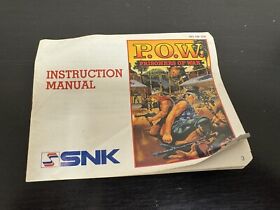 P.O.W.: Prisoners of War (Nintendo Entertainment System, NES, 1989) Manual