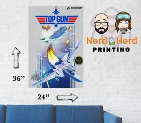 Top Gun NES Box Art Wall Poster Multiple Sizes 11x17-24x36