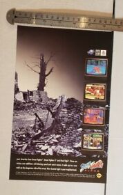 Sega Saturn Street Fighter Alpha RARE Print Advertisement 