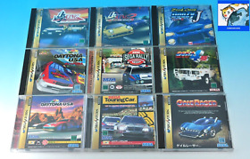 Sega Saturn SS Racing Games Lot 9 Gale Racer Daytona USA Touring Car Japan Ver