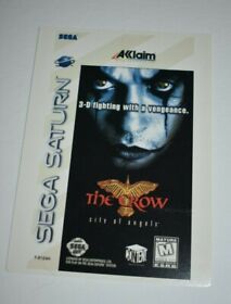 1996 THE CROW city of angels   SEGA Saturn Toys 'R' Us VIDPRO CARD 