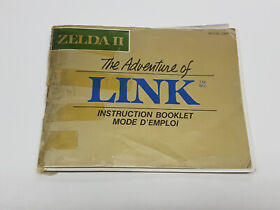Zelda II Adventure of Link Auténtico Original NES Nintendo Manual Solo *PUEDE