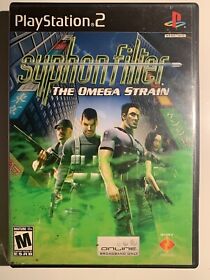 Syphon Filter The Omega Strain PS2 Play Station 2 Black Label Clean