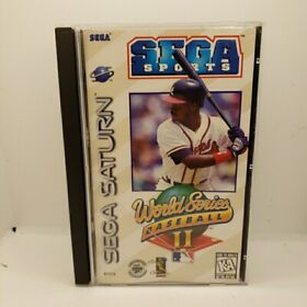 World Series Baseball II (Sega Saturn, 1996) Clean Disc, Tested, Cib Complete