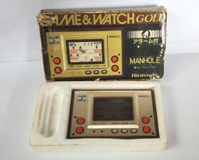 Nintendo Game & Watch Manhole MH-06 Gold Series Wide Screen Handheld Game w/Box