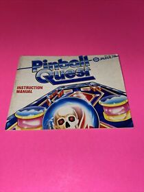 Pinball Quest Manual Instruction Booklet Only - Nintendo NES