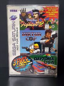 3 Free Game Pack [Virtua Cop, Virtua Fighter 2, Dayton USA] - Sega Sega Saturn