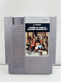 Where In Time Is Carmen Sandiego -- NES Nintendo Original Classic Authentic Game