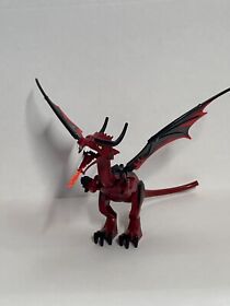 LEGO Castle Dark Red Fantasy Era Dragon 7093-1 Dragon - MISSING BARBED TAIL