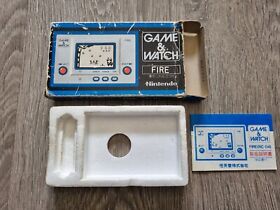 Nintendo Game & Watch - FIRE - BOX, FOAM INSERT & INSTRUCTION MANUAL