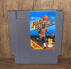 Vintage Magic Johnson's Fast Break Basketball Nintendo NES Video Game