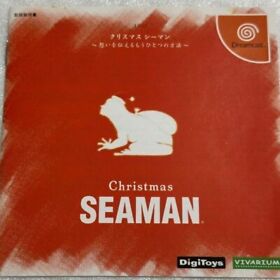 Sega DreamCast Christmas Seaman w/ slipcase JP import DC NTSC-J T-39403M F/S