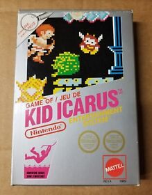 Kid Icarus Nintendo NES With Box, Dust Sleeve, Foam and Poster.