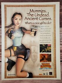 Tomb Raider the Last Revelation 1999 Dreamcast PC PS1 Promo Ad Art Print Poster