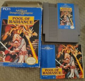 Pool Of Radiance AD&D Dungeons & Dragons (Nintendo NES, 1991) - CIB