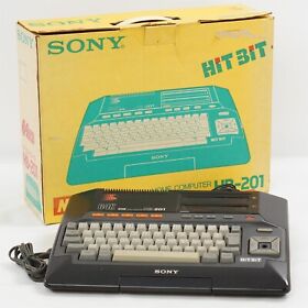 MSX SONY HIT BIT HB-201 Console Boxed Tested System JAPAN Game 206731