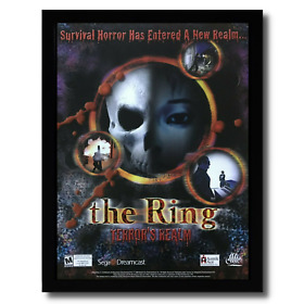 2000 The Ring: Terror's Realm Framed Print Ad/Poster Dreamcast Horror Game Art